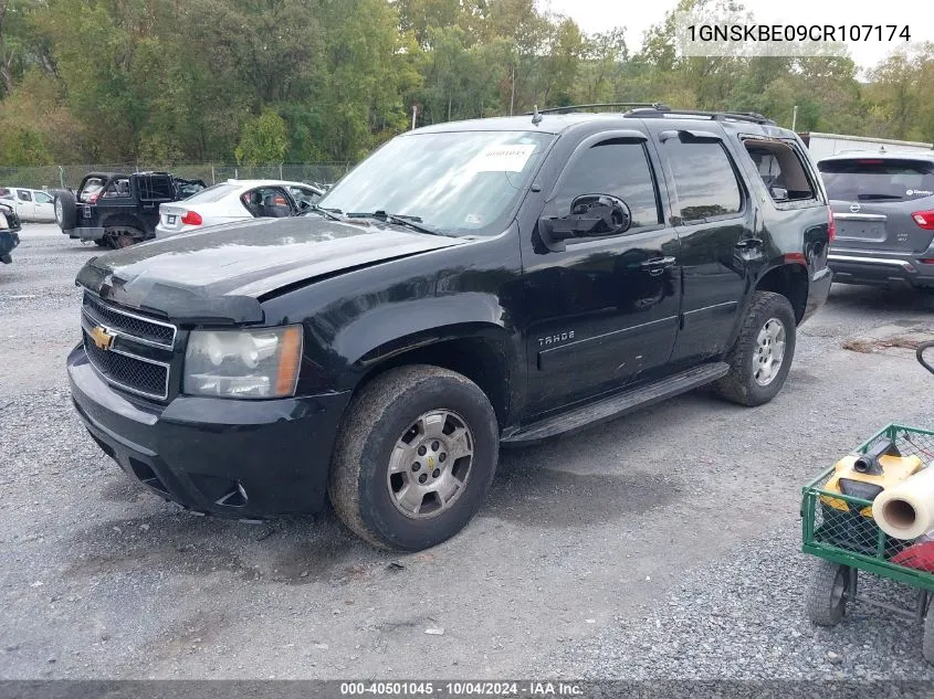 2012 Chevrolet Tahoe Lt VIN: 1GNSKBE09CR107174 Lot: 40501045