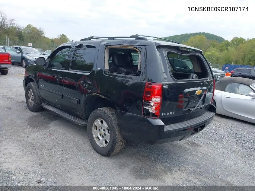 2012 Chevrolet Tahoe Lt VIN: 1GNSKBE09CR107174 Lot: 40501045