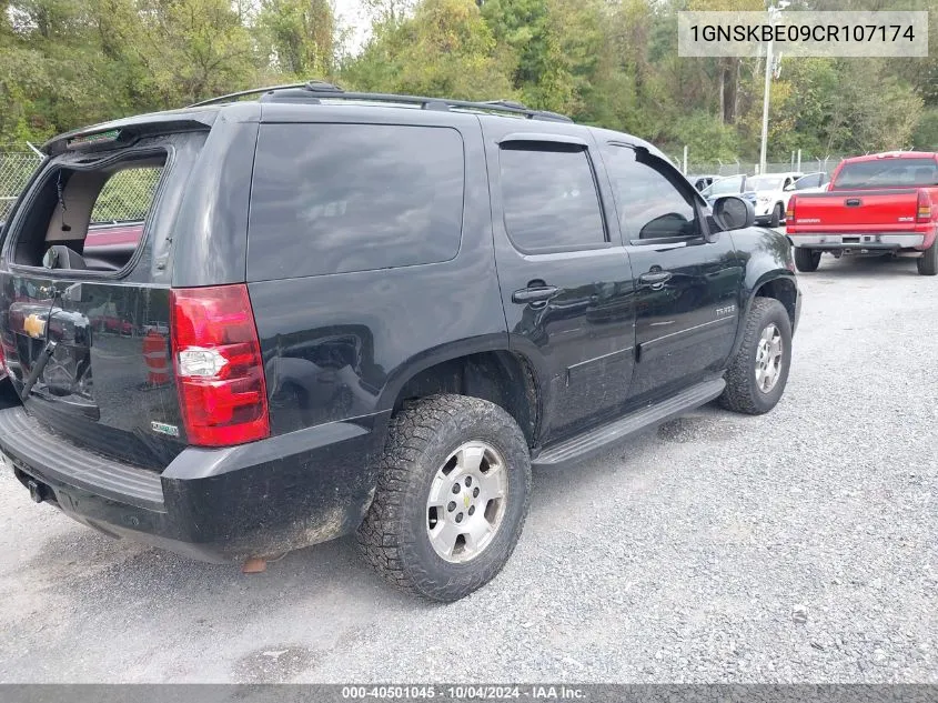 2012 Chevrolet Tahoe Lt VIN: 1GNSKBE09CR107174 Lot: 40501045