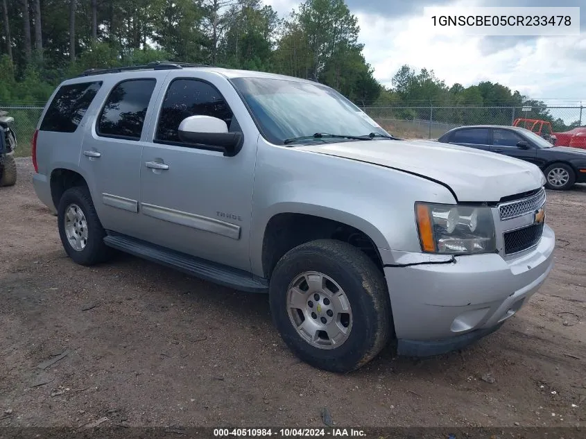 1GNSCBE05CR233478 2012 Chevrolet Tahoe Lt