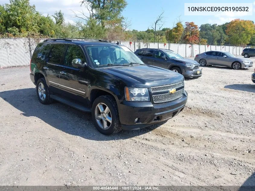 2012 Chevrolet Tahoe Ltz VIN: 1GNSKCE09CR190532 Lot: 40545448