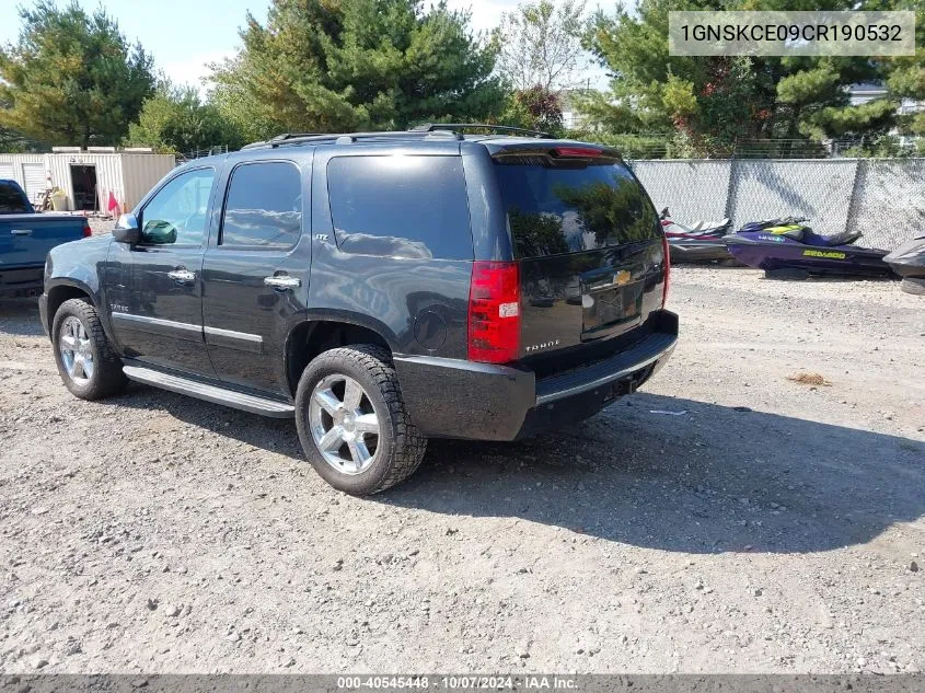 2012 Chevrolet Tahoe Ltz VIN: 1GNSKCE09CR190532 Lot: 40545448