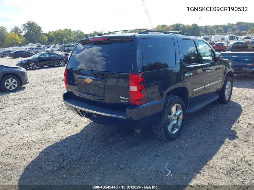 1GNSKCE09CR190532 2012 Chevrolet Tahoe Ltz