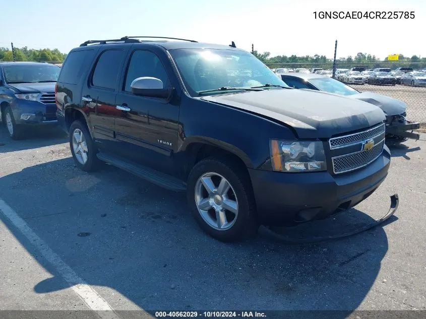 2012 Chevrolet Tahoe Ls VIN: 1GNSCAE04CR225785 Lot: 40562029