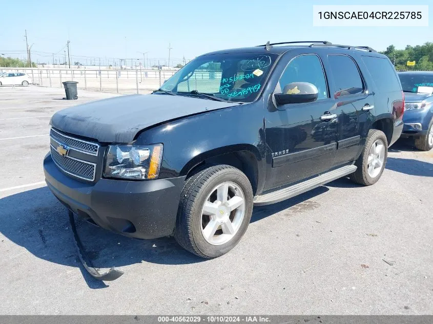 2012 Chevrolet Tahoe Ls VIN: 1GNSCAE04CR225785 Lot: 40562029