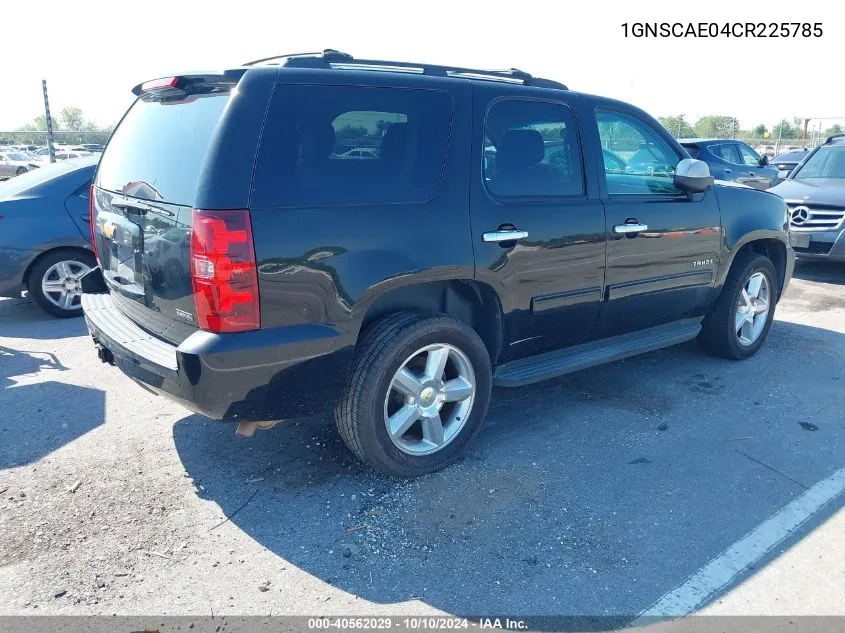 2012 Chevrolet Tahoe Ls VIN: 1GNSCAE04CR225785 Lot: 40562029