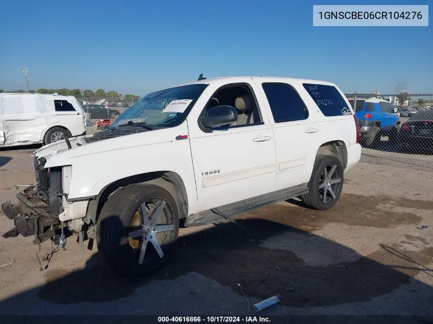 1GNSCBE06CR104276 2012 Chevrolet Tahoe Lt