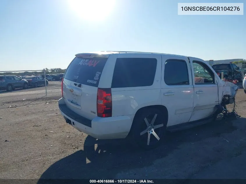 1GNSCBE06CR104276 2012 Chevrolet Tahoe Lt