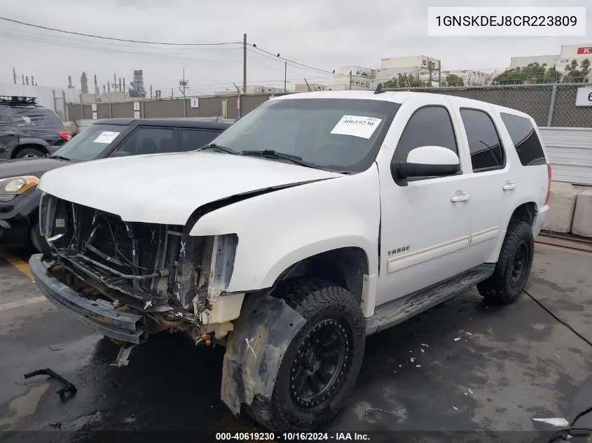 2012 Chevrolet Tahoe Hybrid VIN: 1GNSKDEJ8CR223809 Lot: 40619230