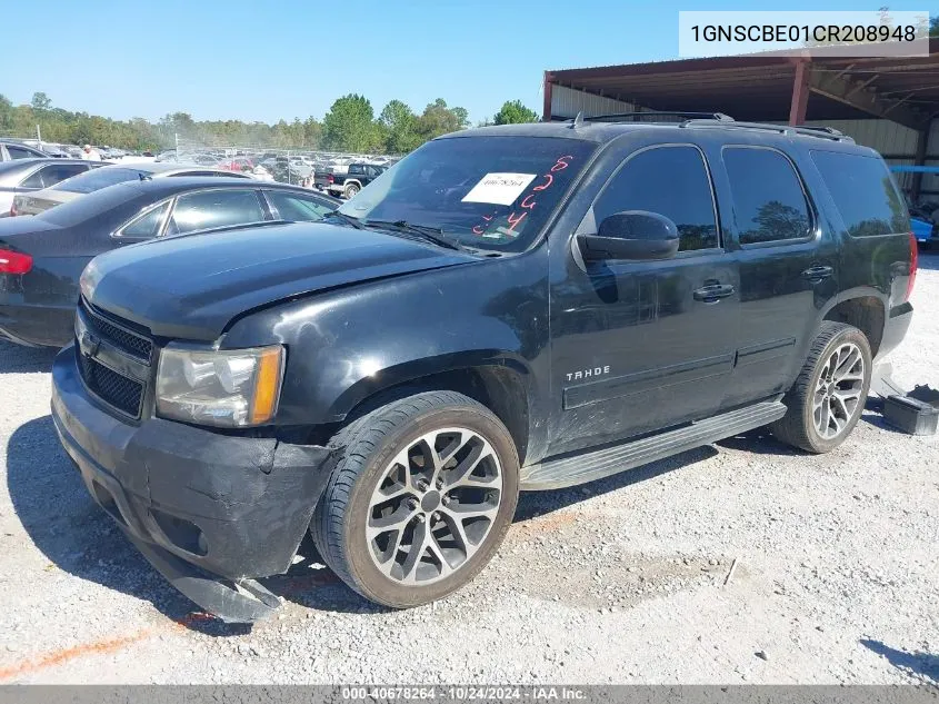 2012 Chevrolet Tahoe Lt VIN: 1GNSCBE01CR208948 Lot: 40678264