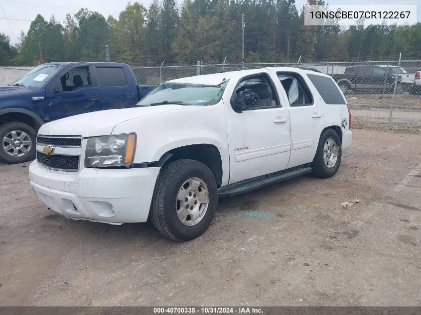 2012 Chevrolet Tahoe Lt VIN: 1GNSCBE07CR122267 Lot: 40700335