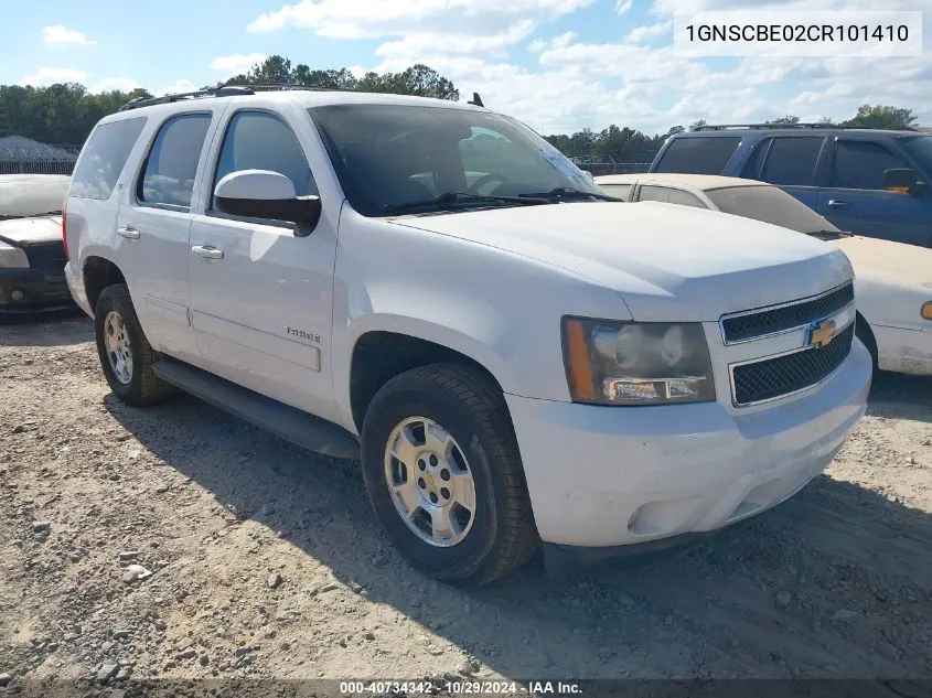 2012 Chevrolet Tahoe Lt VIN: 1GNSCBE02CR101410 Lot: 40734342