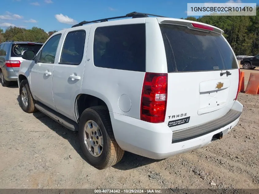 2012 Chevrolet Tahoe Lt VIN: 1GNSCBE02CR101410 Lot: 40734342