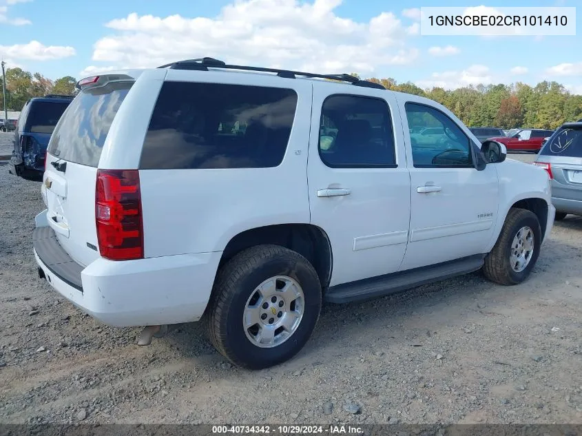 2012 Chevrolet Tahoe Lt VIN: 1GNSCBE02CR101410 Lot: 40734342