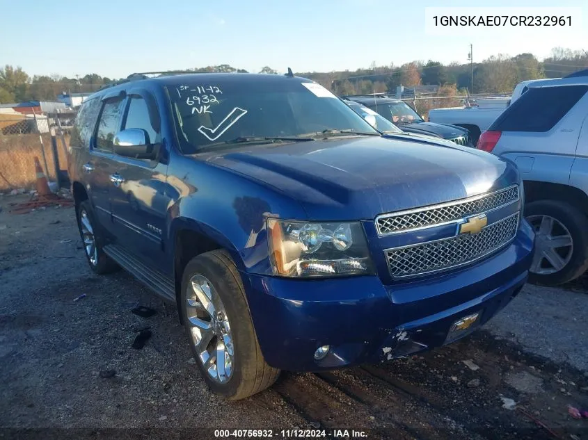 1GNSKAE07CR232961 2012 Chevrolet Tahoe Ls