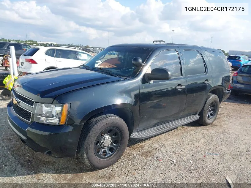 2012 Chevrolet Tahoe Commercial Fleet VIN: 1GNLC2E04CR172175 Lot: 40787203