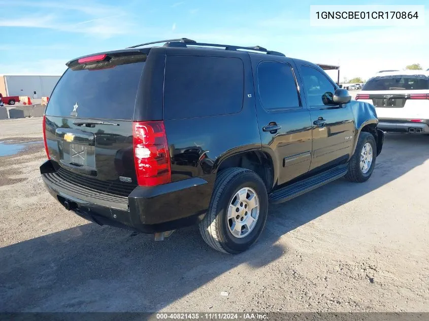 2012 Chevrolet Tahoe Lt VIN: 1GNSCBE01CR170864 Lot: 40821435