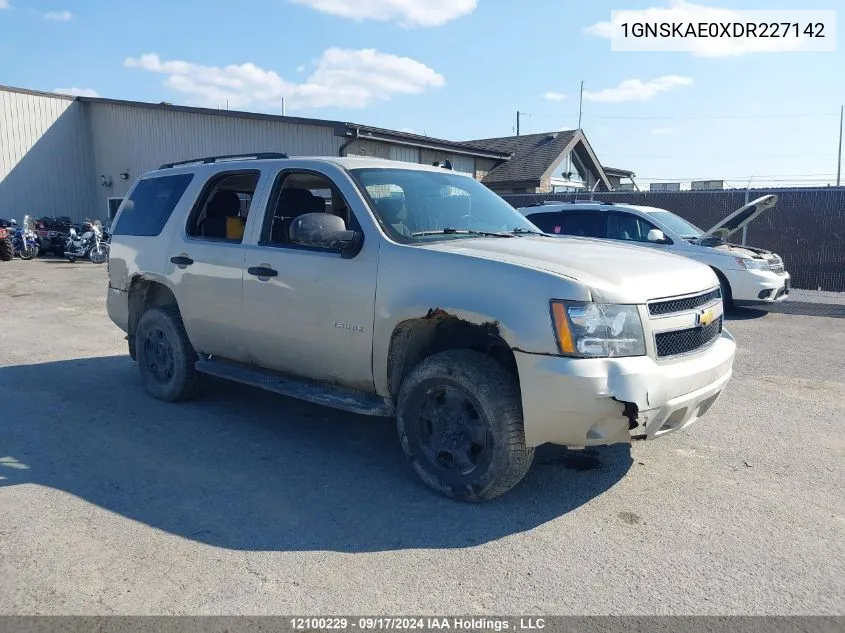 2013 Chevrolet Tahoe VIN: 1GNSKAE0XDR227142 Lot: 12100229