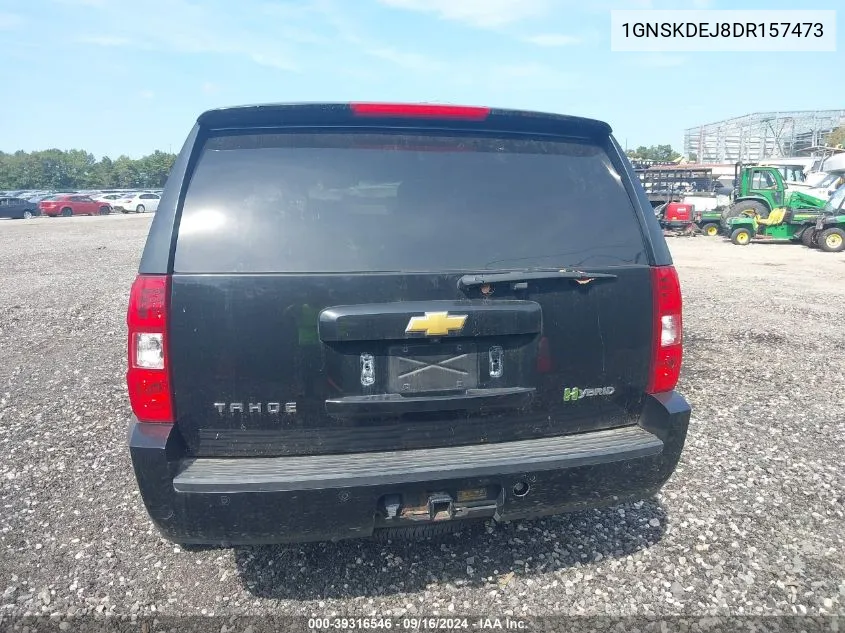 1GNSKDEJ8DR157473 2013 Chevrolet Tahoe Hybrid