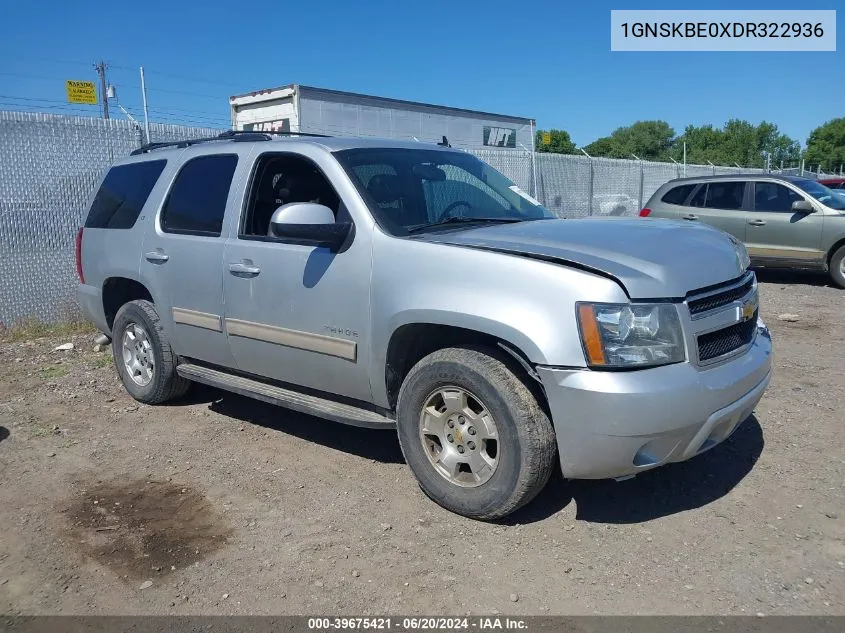 2013 Chevrolet Tahoe Lt VIN: 1GNSKBE0XDR322936 Lot: 39675421