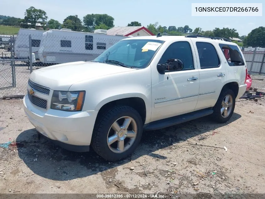 1GNSKCE07DR266766 2013 Chevrolet Tahoe Ltz