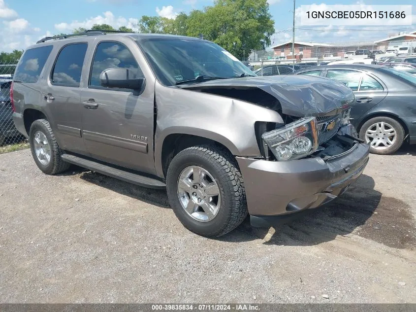 2013 Chevrolet Tahoe Lt VIN: 1GNSCBE05DR151686 Lot: 39835834