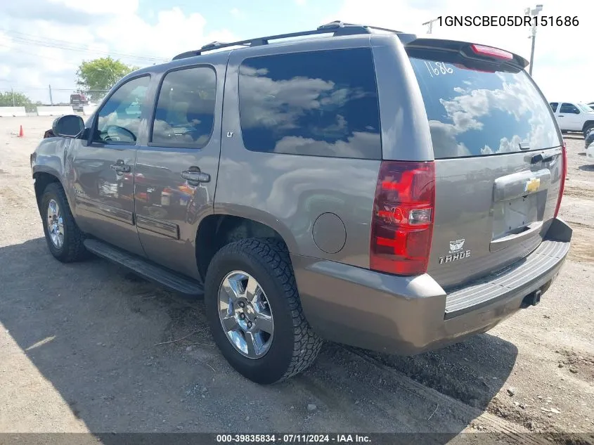 2013 Chevrolet Tahoe Lt VIN: 1GNSCBE05DR151686 Lot: 39835834