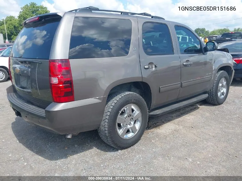 2013 Chevrolet Tahoe Lt VIN: 1GNSCBE05DR151686 Lot: 39835834