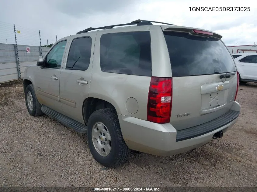 1GNSCAE05DR373025 2013 Chevrolet Tahoe Ls