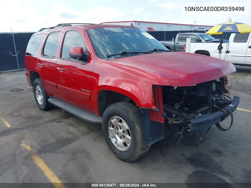 1GNSCAE00DR359498 2013 Chevrolet Tahoe Ls