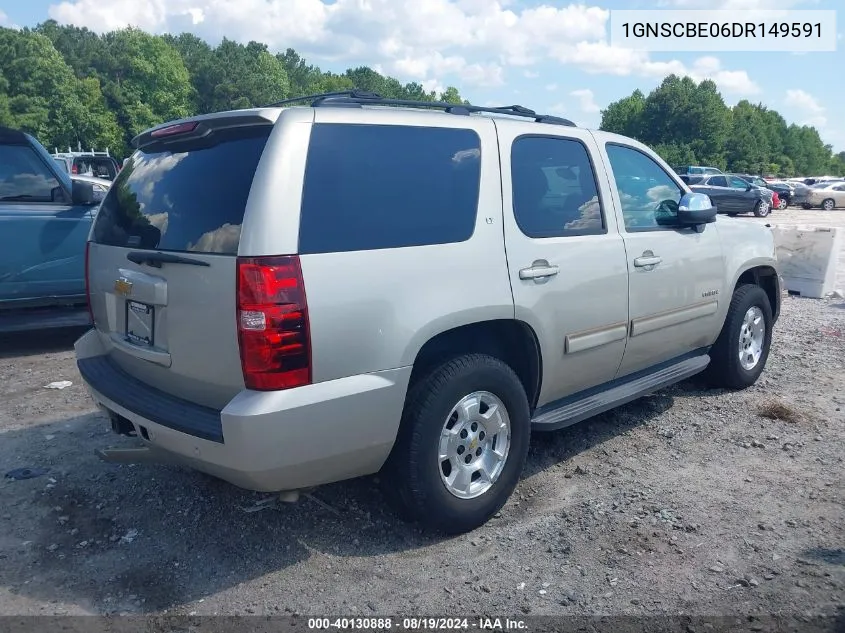 2013 Chevrolet Tahoe Lt VIN: 1GNSCBE06DR149591 Lot: 40130888