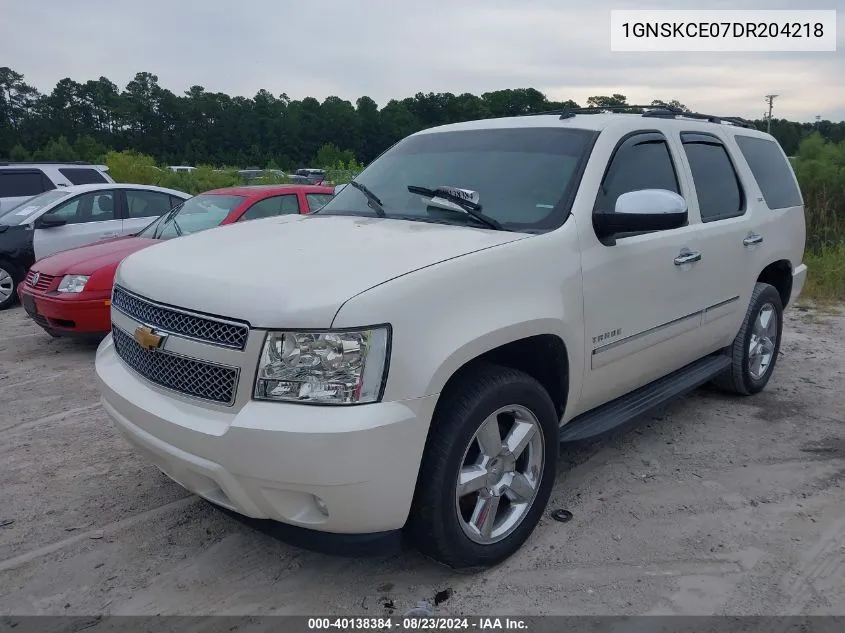 1GNSKCE07DR204218 2013 Chevrolet Tahoe Ltz