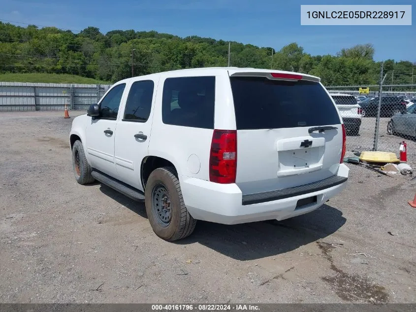 2013 Chevrolet Tahoe Commercial Fleet VIN: 1GNLC2E05DR228917 Lot: 40161796