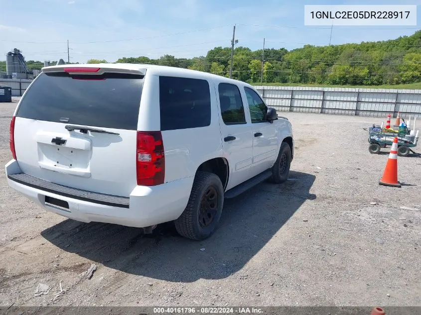 2013 Chevrolet Tahoe Commercial Fleet VIN: 1GNLC2E05DR228917 Lot: 40161796