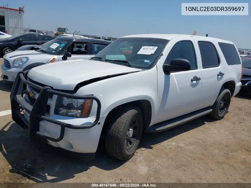 2013 Chevrolet Tahoe Commercial Fleet VIN: 1GNLC2E03DR359697 Lot: 40167648