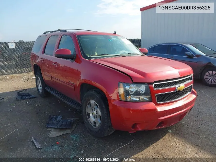 1GNSCAE00DR356326 2013 Chevrolet Tahoe Ls