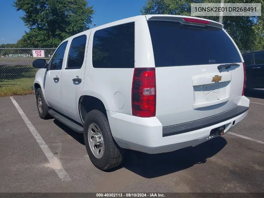 2013 Chevrolet Tahoe Commercial Fleet VIN: 1GNSK2E01DR268491 Lot: 40302113