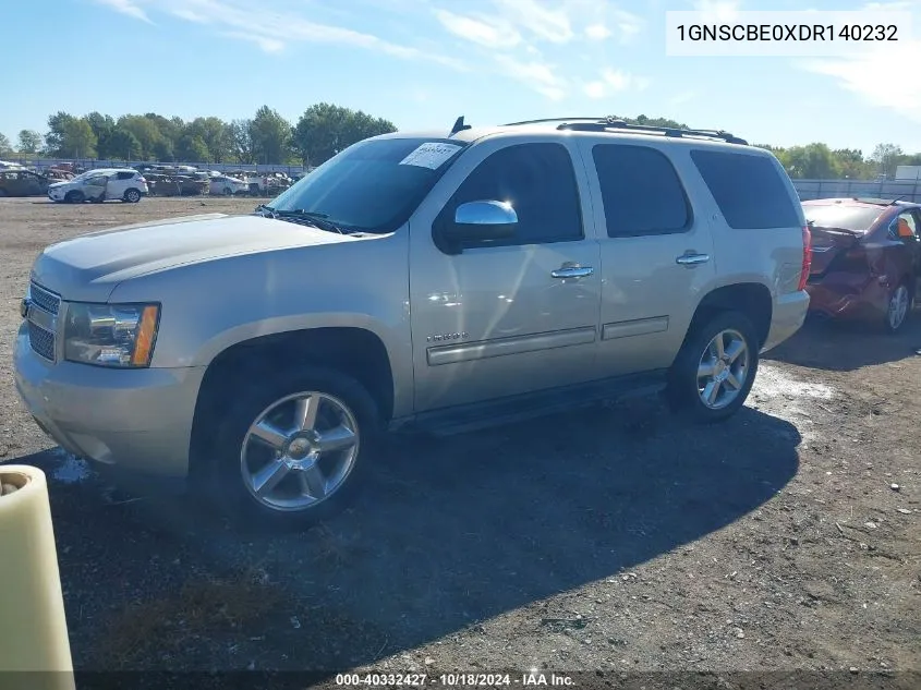 2013 Chevrolet Tahoe Lt VIN: 1GNSCBE0XDR140232 Lot: 40332427