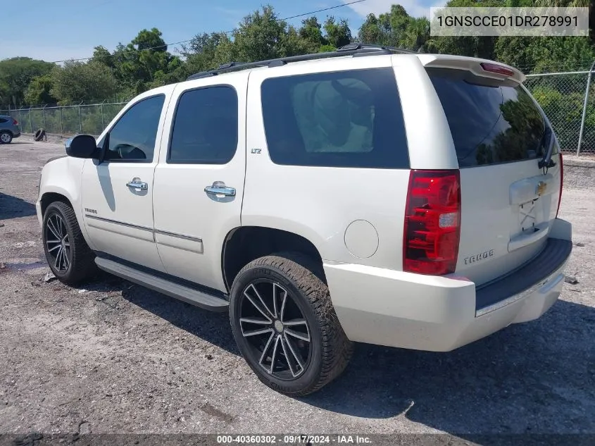 2013 Chevrolet Tahoe Ltz VIN: 1GNSCCE01DR278991 Lot: 40360302