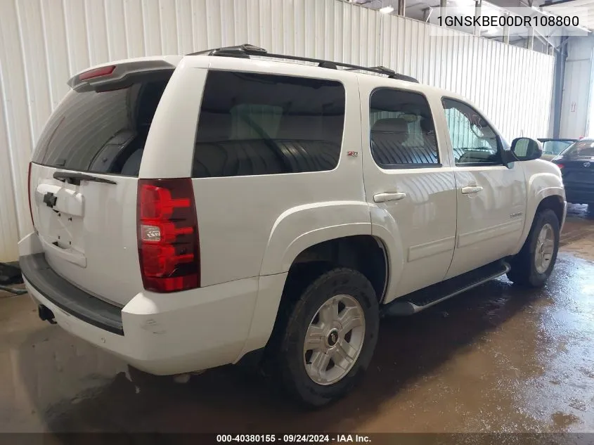 2013 Chevrolet Tahoe Lt VIN: 1GNSKBE00DR108800 Lot: 40380155