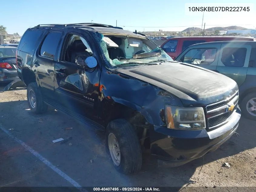 2013 Chevrolet Tahoe Lt VIN: 1GNSKBE07DR222745 Lot: 40407495