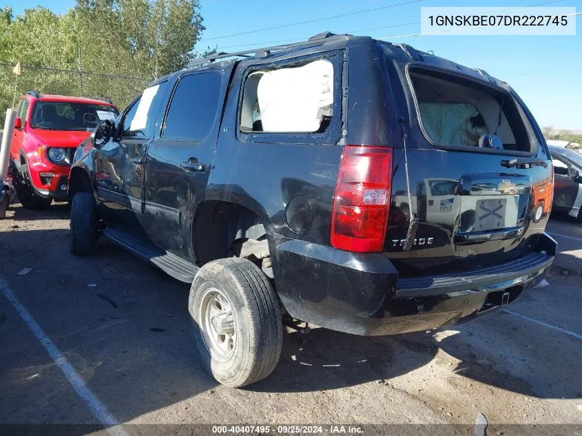 2013 Chevrolet Tahoe Lt VIN: 1GNSKBE07DR222745 Lot: 40407495