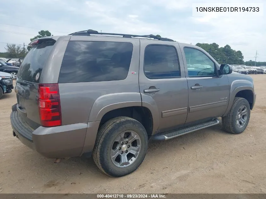 2013 Chevrolet Tahoe Lt VIN: 1GNSKBE01DR194733 Lot: 40412710