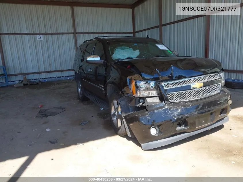 2013 Chevrolet Tahoe Ltz VIN: 1GNSCCE07DR321777 Lot: 40430236