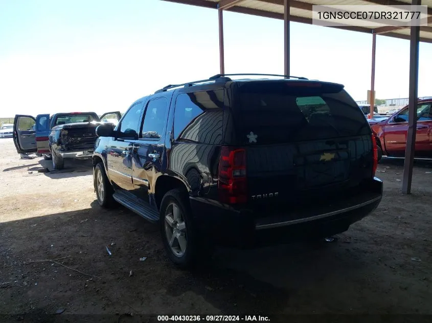 1GNSCCE07DR321777 2013 Chevrolet Tahoe Ltz