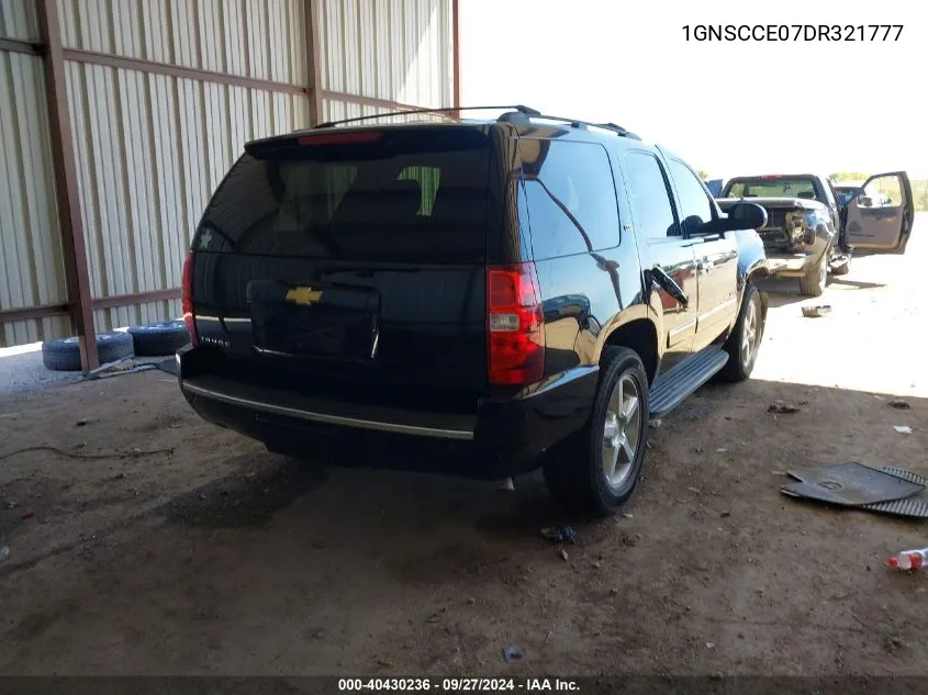 2013 Chevrolet Tahoe Ltz VIN: 1GNSCCE07DR321777 Lot: 40430236