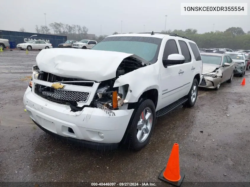 1GNSKCE0XDR355554 2013 Chevrolet Tahoe Ltz