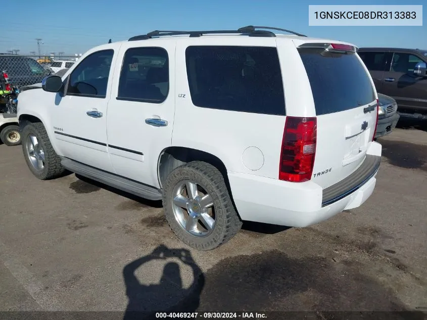 2013 Chevrolet Tahoe K1500 Ltz VIN: 1GNSKCE08DR313383 Lot: 40469247