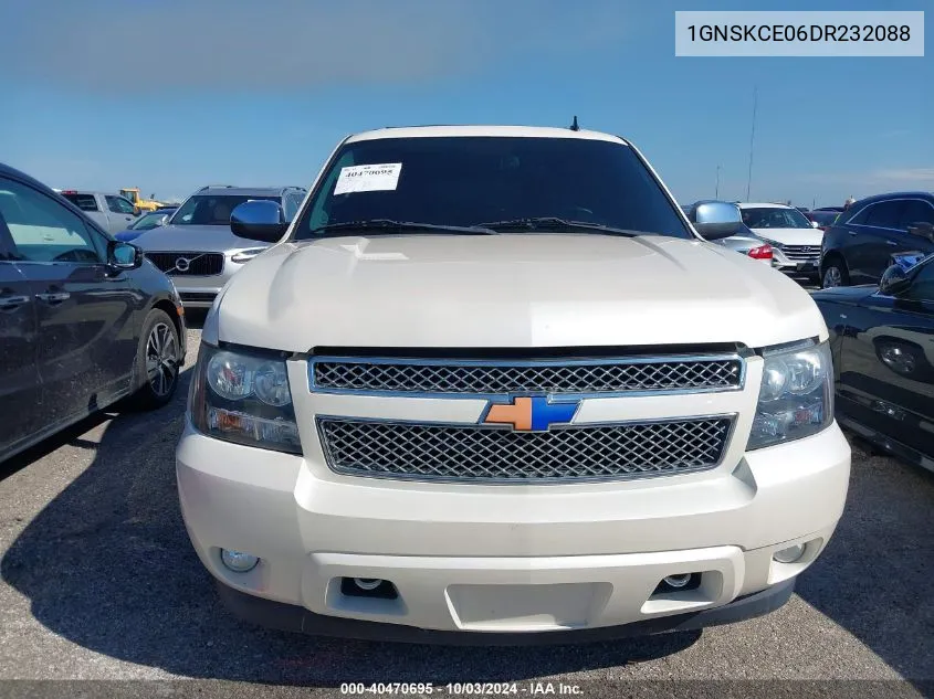 2013 Chevrolet Tahoe Ltz VIN: 1GNSKCE06DR232088 Lot: 40470695