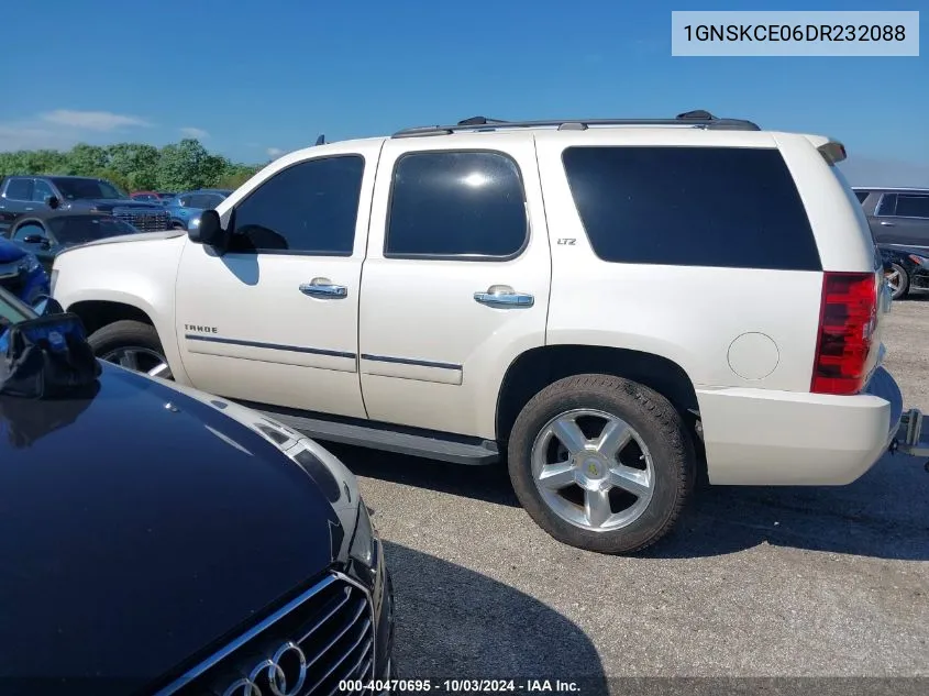 2013 Chevrolet Tahoe Ltz VIN: 1GNSKCE06DR232088 Lot: 40470695